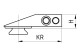 Prednja nožica SR, VM/ZM za nosač skidajući (Švenk), H10, KR32